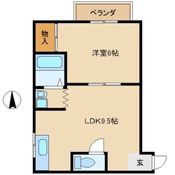 エメラルド立花1の物件間取画像